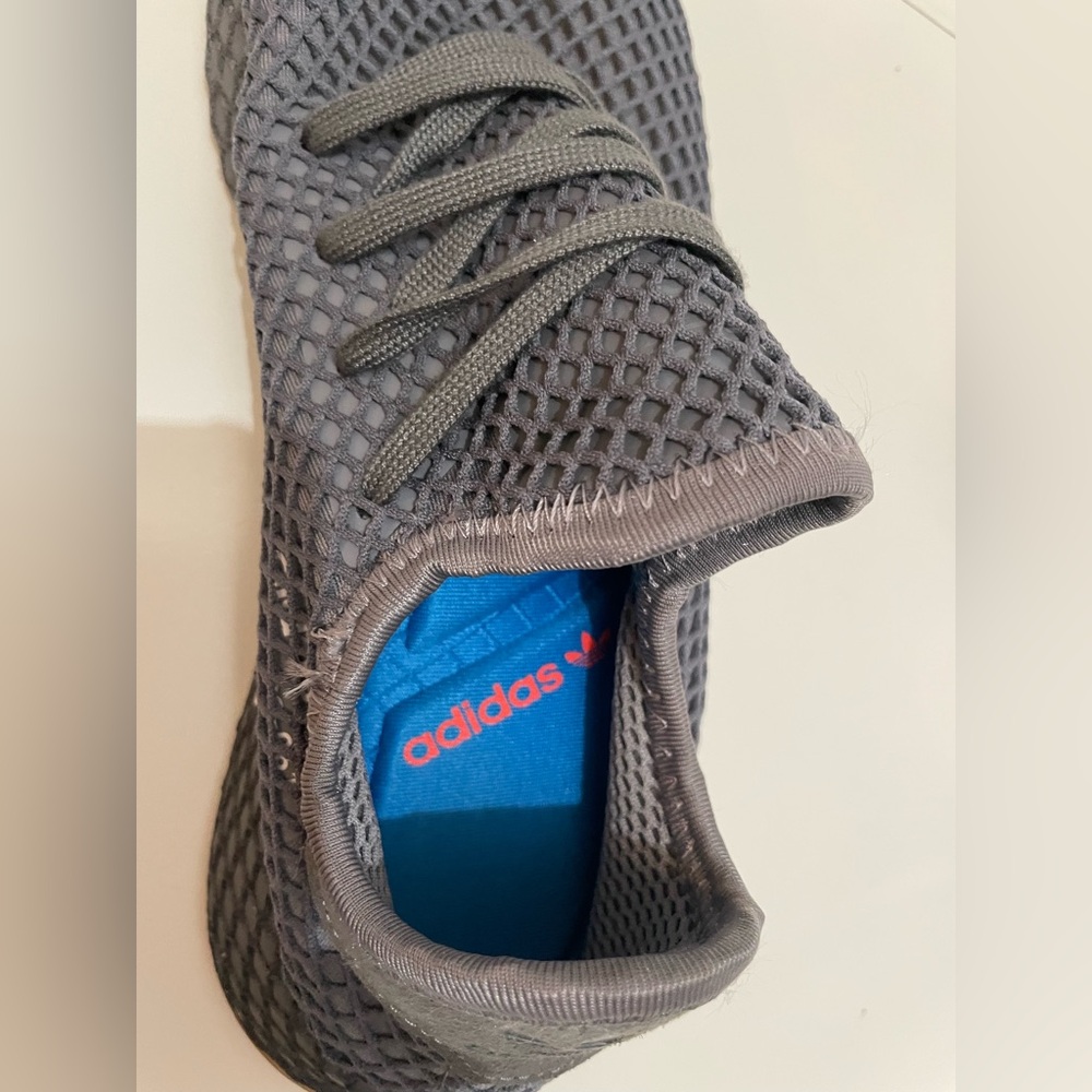 NWOB adidas Originals Deerupt Runner ( Grey/Grey/Cloud White) Men’s Sz 9 - Picture 10 of 14